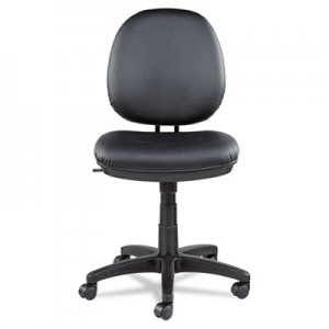 Alera ALEIN4819 Interval Series Swivel/Tilt Task Chair, Leather, Black