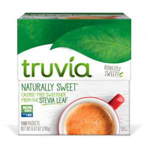 Truvia TRU8845 Natural Sugar Substitute, 140 Packets/Box