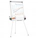 Universal UNV43031 Tripod-Style Dry Erase Easel, Easel: 44" to 78", Board: 29" x 41", White/Silver