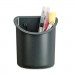 Universal UNV08193 Recycled Plastic Cubicle Pencil Cup, 4 1/4 x 2 1/2 x 5, Charcoal