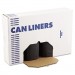 Boardwalk BWK519 SH-Grade Repro Can Liners, 38x58, 60gal, 1.2mil, Black, 10 Bag/Roll, 10 Roll/CT