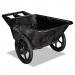 Rubbermaid Commercial RCP5642BLA Big Wheel Agriculture Cart, 300-lb Capacity, 32.75w x 58d x 28.25h, Black