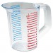 Rubbermaid Commercial RCP3215CLE Bouncer Measuring Cup, 16oz, Clear
