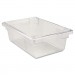 Rubbermaid Commercial RCP3309CLE Food/Tote Boxes, 3 1/2gal, 18w x 12d x 6h, Clear