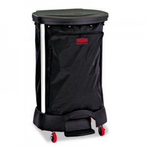 Rubbermaid Commercial RCP6350BLA Premium Step-On Linen Hamper Bag, 30 gal, 13.38w x 19.88d x 29.25h, Nylon