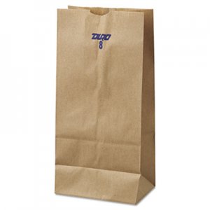 Genpak BAGGK8500 Grocery Paper Bags, 6.13" x 12.44", Kraft, 500 Bags