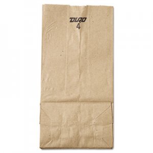Genpak BAGGK4500 Grocery Paper Bags, 5" x 9.75", Kraft, 500 Bags