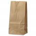 Genpak BAGGK2500 Grocery Paper Bags, 4.31" x 7.88", Kraft, 500 Bags