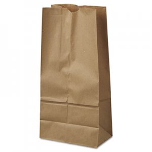 Genpak BAGGK16500 Grocery Paper Bags, 7.75" x 16", Kraft, 500 Bags