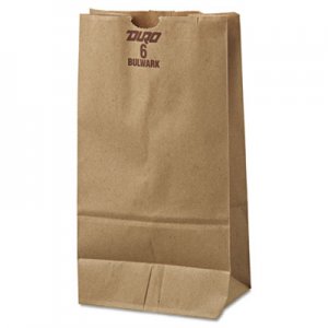 Genpak BAGGX6500 Grocery Paper Bags, 6" x 11.06", Kraft, 500 Bags