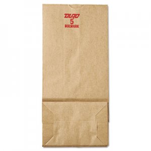 Genpak BAGGX5500 Grocery Paper Bags, 5.25" x 10.94", Kraft, 500 Bags