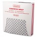 Bagcraft BGC057800 Grease-Resistant Wrap/Liners, 12 x 12, Black Checker, 1000/Box, 5 Boxes/Carton