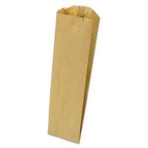 Genpak BAGLQPINT500 Grocery Pint-Sized Paper Bags for Liquor Takeout, 3.75" x 11.25", Kraft, 500 Bags