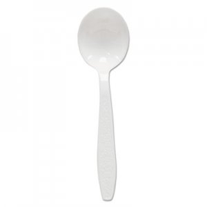 Dart SCCGBX8SW Heavyweight Polystyrene Soup Spoons, Guildware Design, White, 1000/Carton