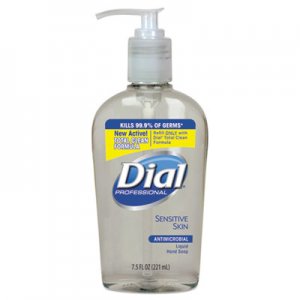 Dial Professional DIA82834 Antimicrobial Soap for Sensitive Skin, Floral, 7.5 oz Decor Pump Bottle, 12/Carton