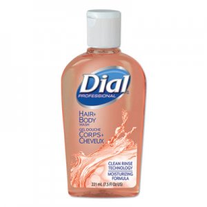Dial Professional DIA04014 Body and Hair Care, Peach Scent, 7.5 oz Flip-Cap Bottle, 24/Carton