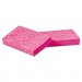 Boardwalk BWKCS1A Small Cellulose Sponge, 3 3/5 x 6 1/2", 9/10" Thick, Pink, 2/Pack, 24 Packs