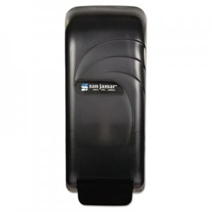 San Jamar SJMS890TBK Oceans Universal Liquid Soap Dispenser, 800 mL, 4.5 x 4.38 x 10.5, Black