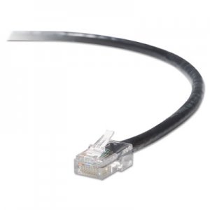 Belkin BLKA3L98003BLK High Performance CAT6 UTP Patch Cable, 3 ft., Black