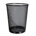 Universal UNV20008 Mesh Wastebasket, 18 qt, Black