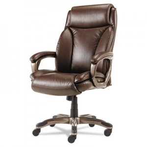Alera ALEVN4159 Veon Series Executive HighBack Leather Chair, Coil Spring Cushioning,Brown