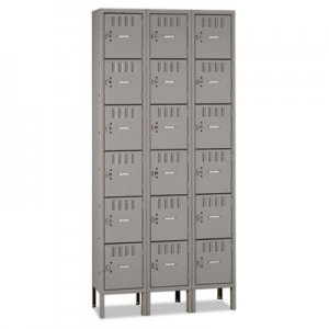 Tennsco TNNBS61218123MG Box Compartments with Legs, Triple Stack, 36w x 18d x 78h, Medium Gray