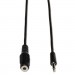 Tripp Lite TRPP311006 3.5mm Mini Stereo Audio Extension Cable for Speakers and Headphones (M/F), 6 ft
