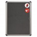 MasterVision BVCVT630103690 Slim-Line Enclosed Fabric Bulletin Board, 28 x 38, Aluminum Case
