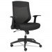 Alera ALEEBK4217 EB-K Series Synchro Mid-Back Mesh Chair, Black/Black Frame