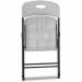 Alera ALEFR9402 Molded Resin Folding Chair, White/Black Anthracite, 4/Carton