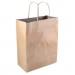 COSCO COS098375 Premium Shopping Bag, 8" x 4" x 10.25", Brown Kraft, 50/Box