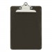 Universal UNV40306 Plastic Clipboard w/High Capacity Clip, 1", Holds 8 1/2 x 12, Translucent Black