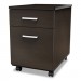 Linea Italia LITTR752MOC Trento Line Mobile Pedestal File, 16.5w x 19.75d x 23.63h, Box/File Drawer, Mocha