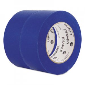 Universal UNVPT14049 Premium Blue Masking Tape with UV Resistance, 3" Core, 48 mm x 54.8 m, Blue, 2/Pack