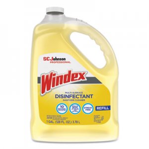 Windex SJN682265 Multi-Surface Disinfectant Cleaner, Citrus, 1 gal Bottle, 4/Carton