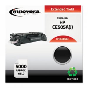 Innovera IVRE505AJ Remanufactured CE505A(J) (05AJ) Extended-Yield Toner, Black