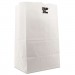 Genpak BAGGW20S500 Grocery Paper Bags, 8.25" x 13.38", White, 500 Bags