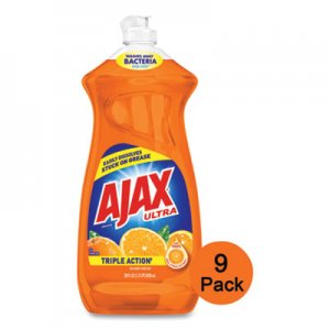 Ajax CPC44678CT Dish Detergent, Liquid, Orange Scent, 28 oz Bottle, 9/Carton