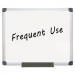 MasterVision BVCMA0307170 Value Lacquered Steel Magnetic Dry Erase Board, 24 x 36, White, Aluminum Frame