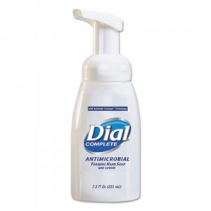 Dial Professional DIA81075 Antimicrobial Foaming Hand Wash, 7.5 oz Tabletop Pump, 12/Carton