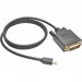 Tripp Lite P586-003-DVI-V2 Mini DisplayPort 1.2 to DVI Active Adapter Cable, 3 ft.