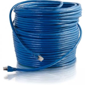 C2G 43168 75ft Cat6 Snagless Solid Shielded Ethernet Network Patch Cable - Blue