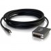 C2G 54336 10ft Mini DisplayPort Male to Single Link DVI-D Male Adapter Cable - Black