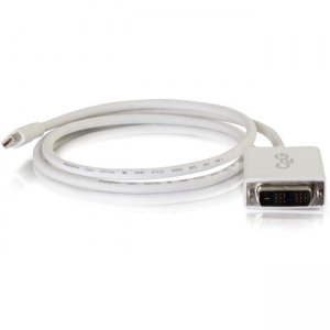C2G 54338 6ft Mini DisplayPort™ Male to Single Link DVI-D Male Adapter Cable - White