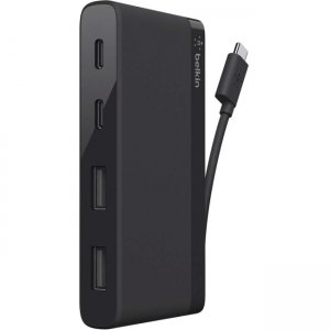 Belkin F4U090BTBLK USB-C 4-Port Mini Hub (Also Known as USB Type-C)