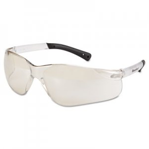 MCR CRWBK119 BearKat Safety Glasses, Frost Frame, Clear Mirror Lens