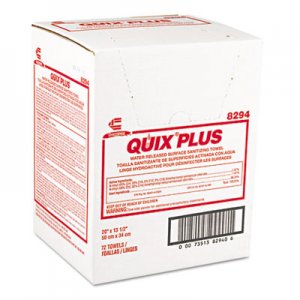 Chix CHI8294 Quix Plus Cleaning and Sanitizing Towels, 13 1/2 x 20, Pink, 72/Carton