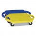 Champion Sports CSIPGH12 Scooter with Handles, Blue/Yellow, 4 Rubber Swivel Casters, Plastic, 12 x 12