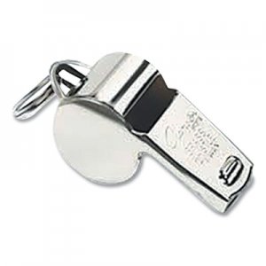 Champion Sports CSI501 Sports Whistle, Medium Weight, Metal, Silver