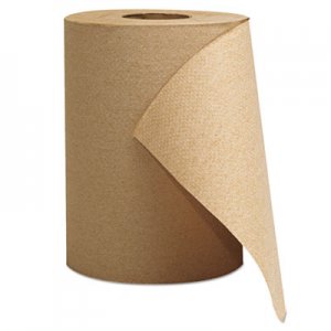 GEN GEN1804 Hardwound Roll Towels, 1-Ply, Brown, 8" x 300 ft, 12 Rolls/Carton